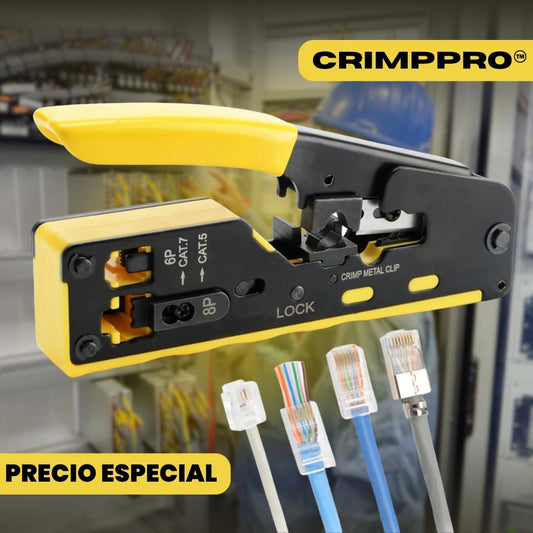 CrimpPro™ – Ponchador RJ45/RJ11 3 en 1