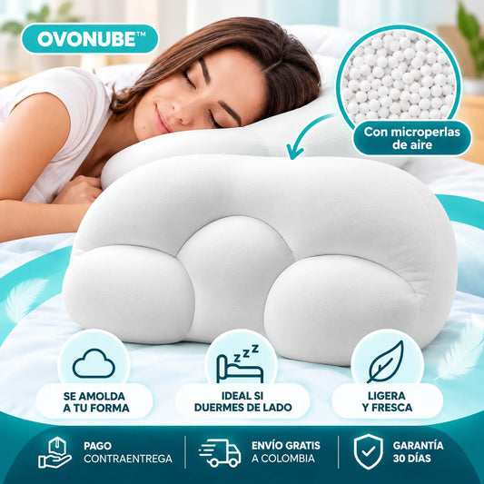 OvoNube - Almohada de micro perlas en forma de huevo