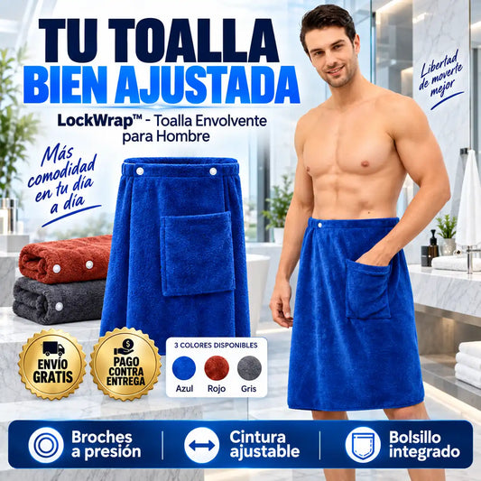 LockWrap™ - Toalla Envolvente para Hombre