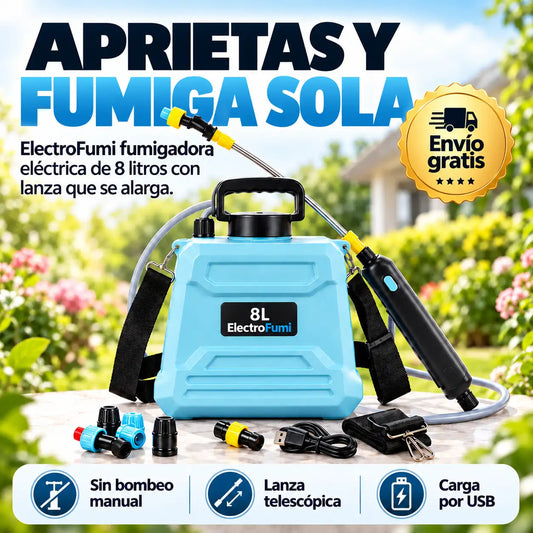 ElectroFumi - Fumigadora eléctrica de 8L con lanza telescópica