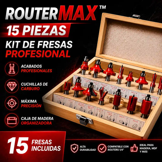 RouterMax™ - Kit Router 15 Piezas