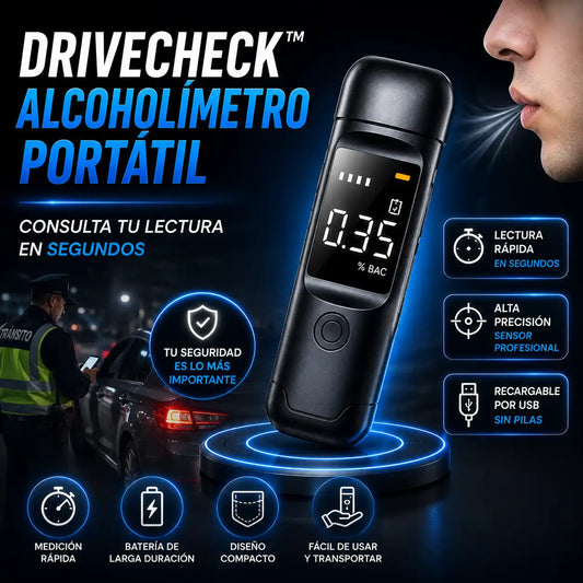 DriveCheck™ Alcoholímetro Portátil
