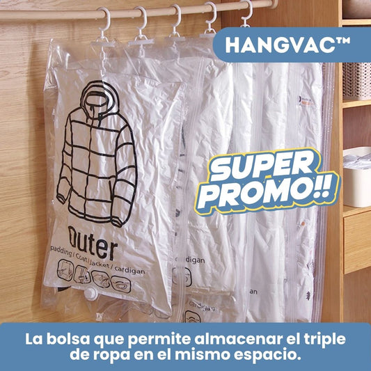 HangVac – Ahorra espacio y protege tu ropa al instante