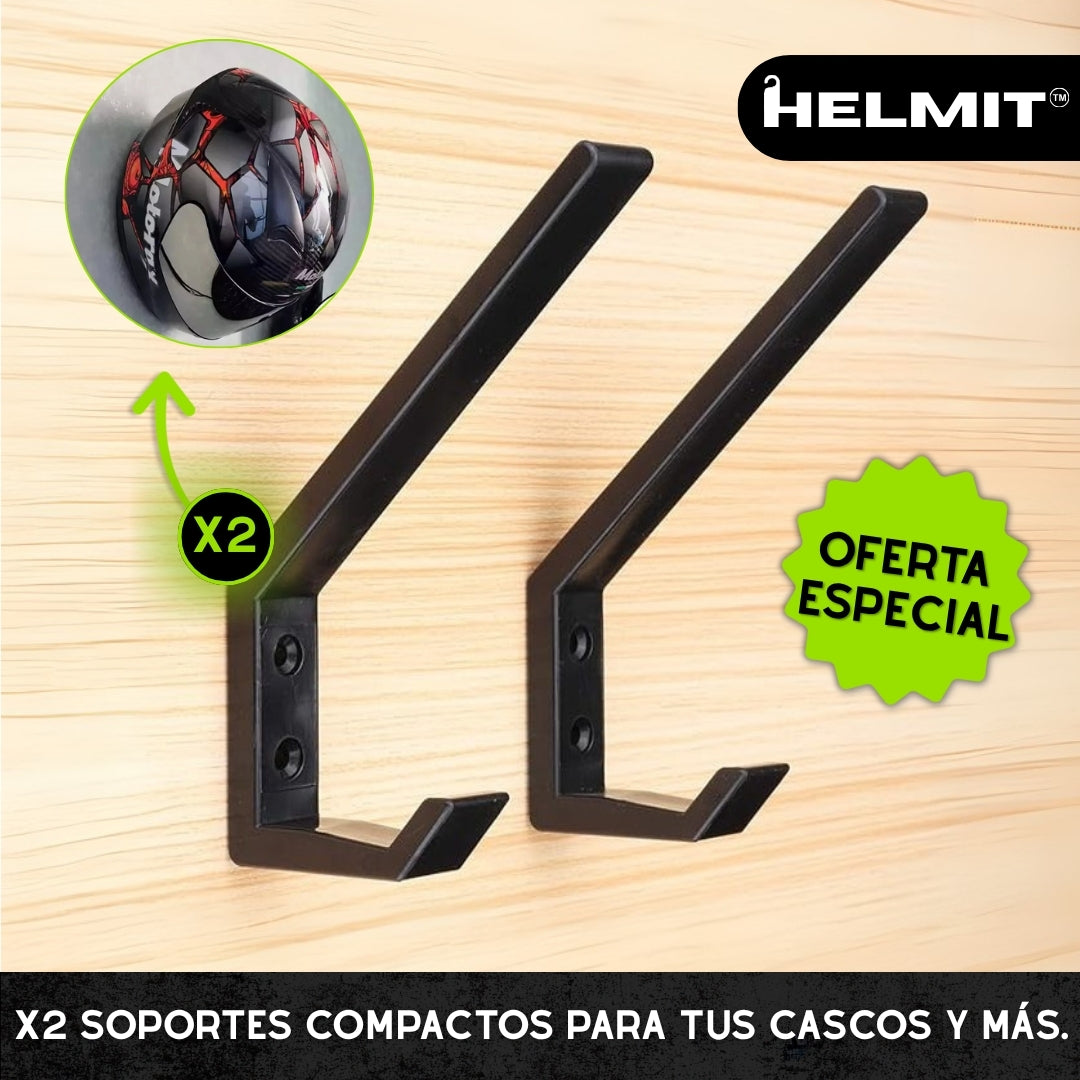 Helmit™ - Soporte compacto para tus cascos y más