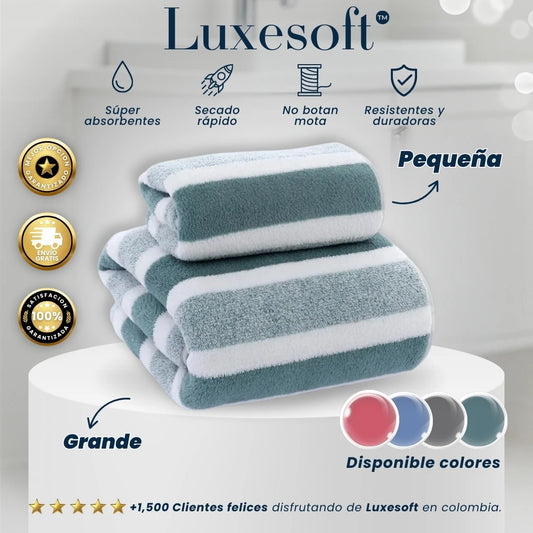 LuxeSoft™ – Kit de Toallas Súper Absorbentes