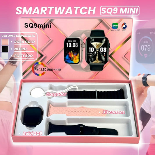 Smartwatch SQ9 Mini - Reloj Inteligente con 3 Manillas